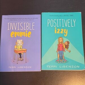 Scholastic Book Set - Invisible Emmie in Purple and Positively Izzy in Teal